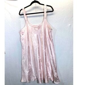 Oscar de la Renta Pink Label Women Nightgown Slip Dress Floral Satin Slinky